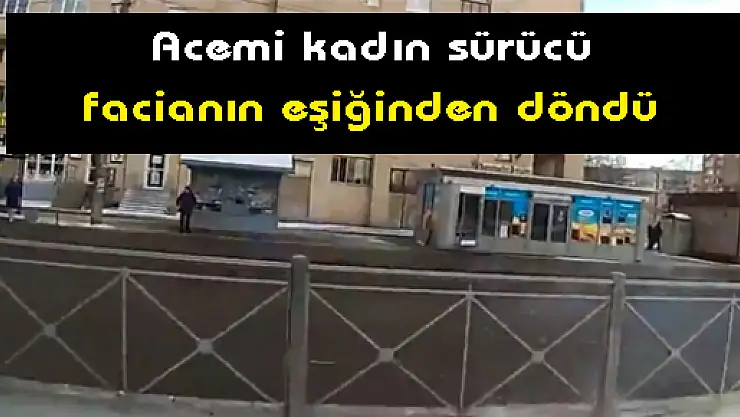 Kadın sürücü pedalları karıştırınca...