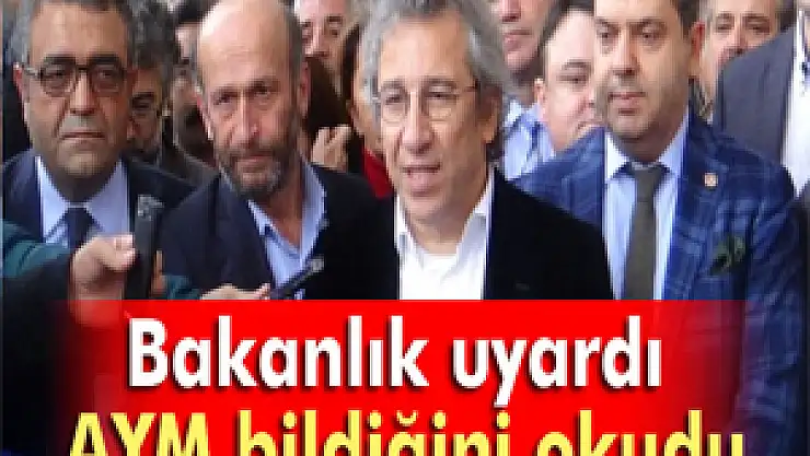 Bakanlık uyardı, AYM bildiğini okudu