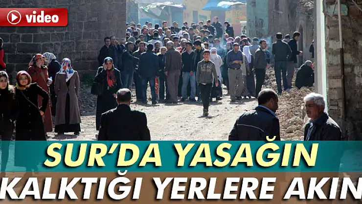 Sur'da yasağın kalktığı mahalle ve sokaklara vatandaşlar akın etti