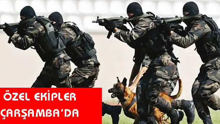ÖZEL EKİPLER ÇARŞAMBA'DA
