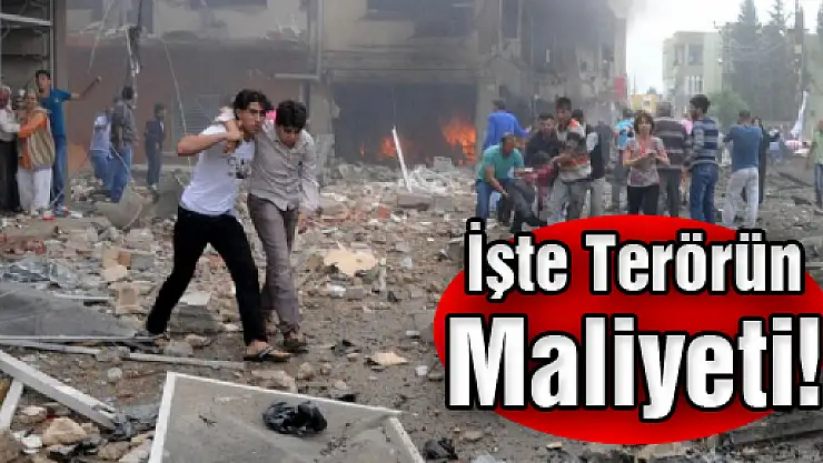 İşte terörün maliyeti!