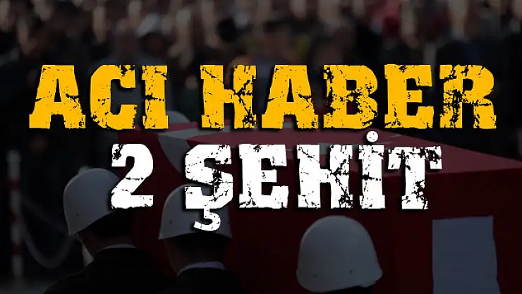 Şırnak ve Mardin'den acı haber: 2 şehit!