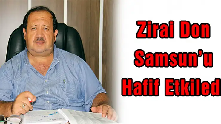ZİRAİ DON SAMSUN'U HAFİF ETKİLEDİ