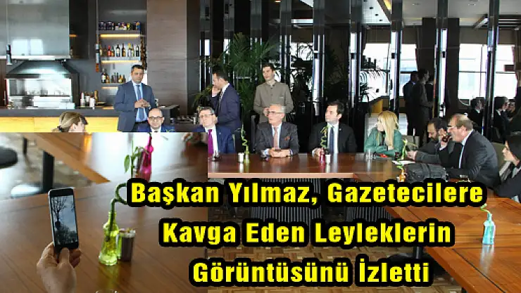 Başkan Yılmaz, Gazetecilere Kavga Eden Leyleklerin Görüntüsünü İzletti