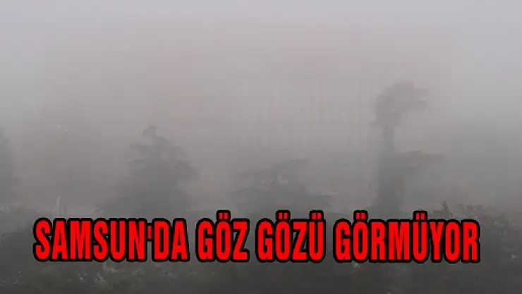 SAMSUN'DA GÖZ GÖZÜ GÖRMÜYOR