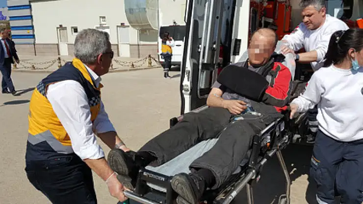 Tatbikatta Yaralanan Astsubay, Helikopterle Hastaneye Kaldırıldı