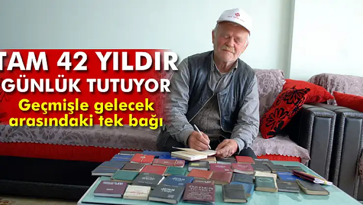 42 yıldır günlük tutuyor