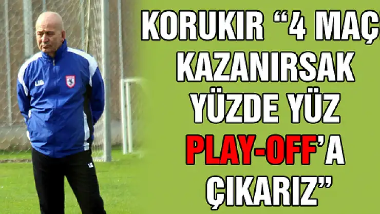 KORUKIR: '4 MAÇI KAZANIRSAK YÜZDE YÜZ PLAY-OFF'A ÇIKARIZ'