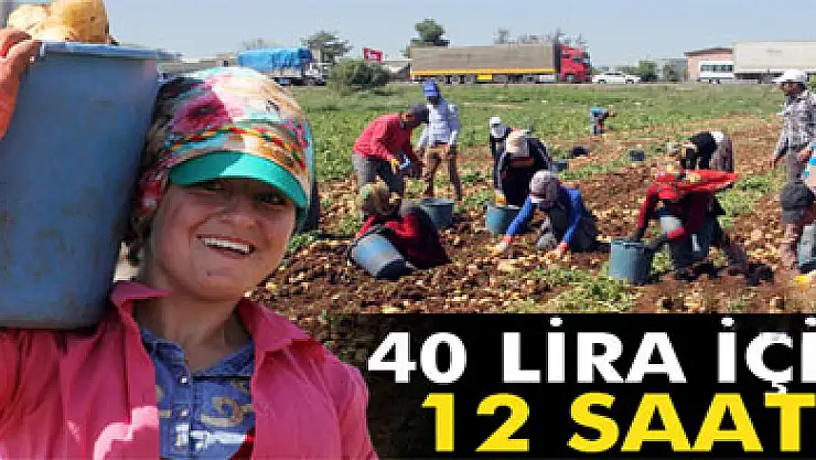 40 lira için 12 saat çalışıyorlar