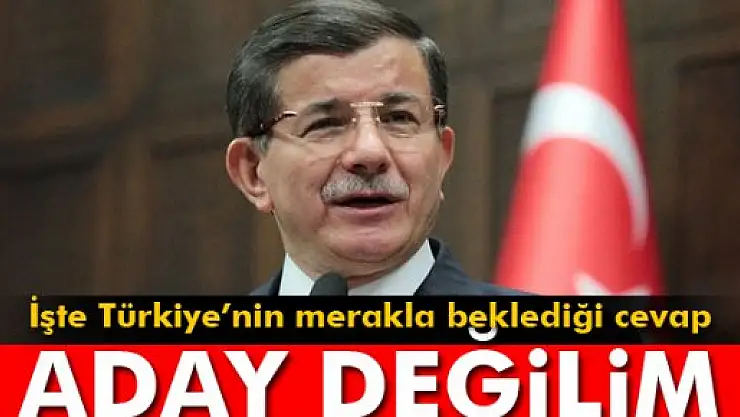 Kritik toplantı sonrası Davutoğlu'ndan ilk açıklama