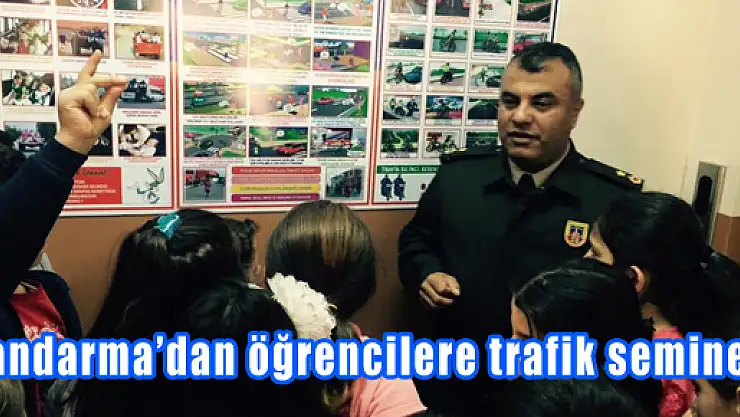 Jandarma'dan öğrencilere trafik semineri