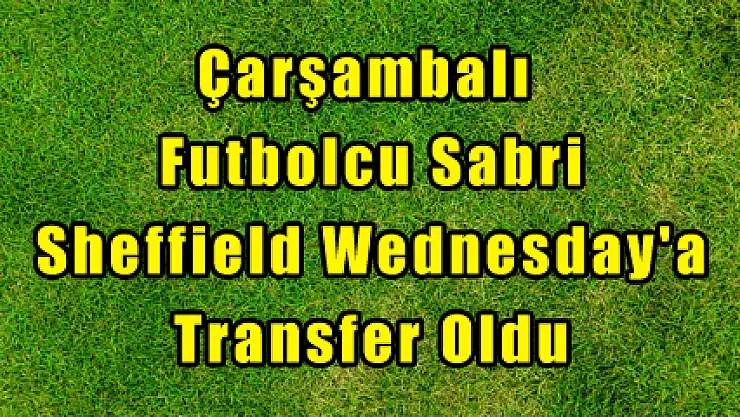 Çarşambalı Futbolcu Sabri Sheffield Wednesday'a Transfer Oldu