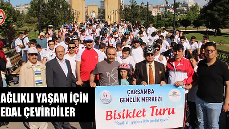 SAĞLIKLI YAŞAM İÇİN PEDAL ÇEVİRDİLER