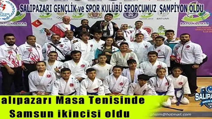 Salıpazarı Masa Tenisinde Samsun ikincisi oldu