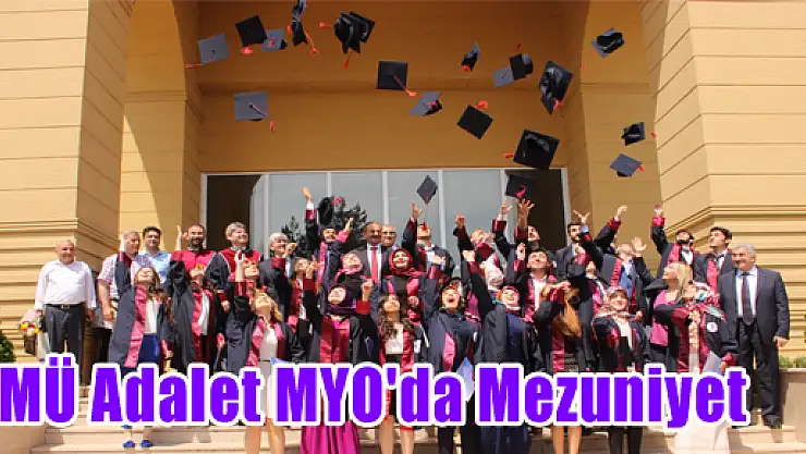 OMÜ Adalet MYO'da Mezuniyet Sevinci