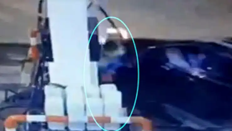 Akaryakıt istasyonunda kadın sürücü dehşeti