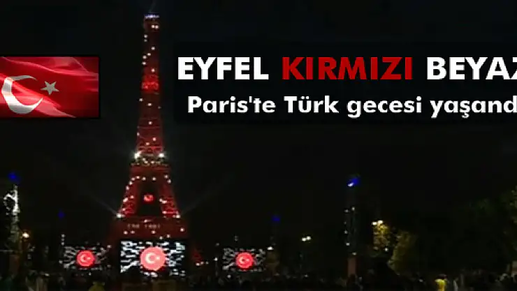 Eyfel kulesi kırmız-beyaz