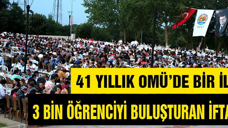 41 YILLIK OMÜ'DE BİR İLK 