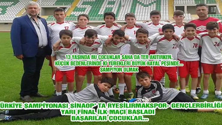 YEŞİLIRMAKSPOR U-13 OYUNCULARI 3 PUAN İÇİN SAHA YA ÇIKTI...