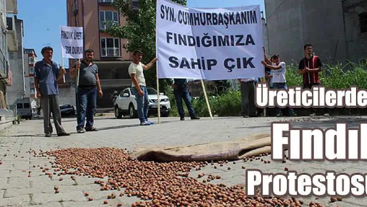 Üreticilerden Fındık Protestosu