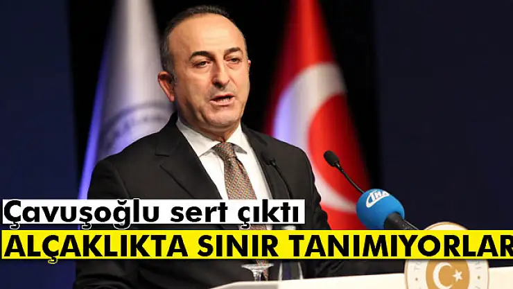 Çavuşoğlu: 'Alçaklıkta sınır tanımıyorlar'