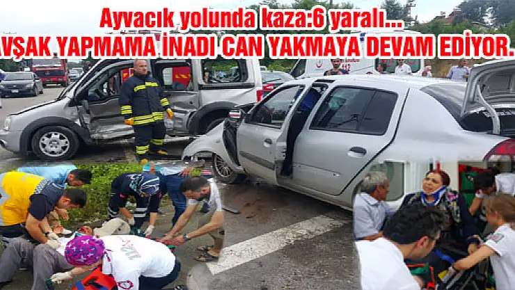 Çarşamba - Ayvacık Karayolunda trafik kazası: 6 yaralı