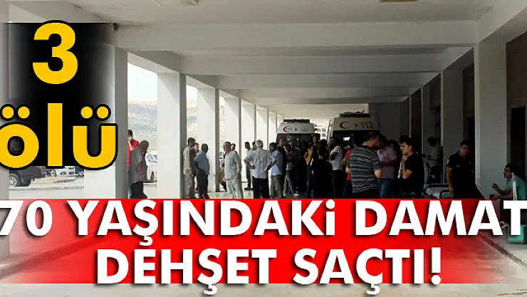 70 yaşındaki damat dehşet saçtı: 3 ölü