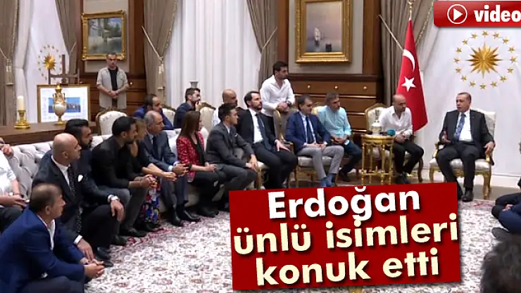 Cumhurbaşkanı Erdoğan, sanatçı, oyuncu, radyocu ve sporcuları kabul etti