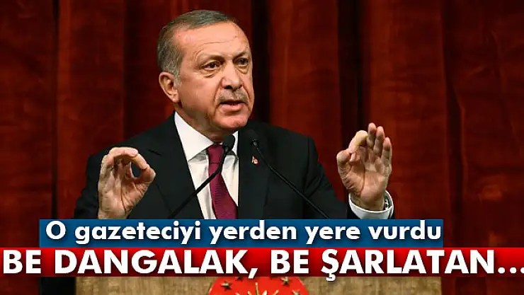 Cumhurbaşkanı Erdoğan'dan sert tepki: 'Be dangalak...'