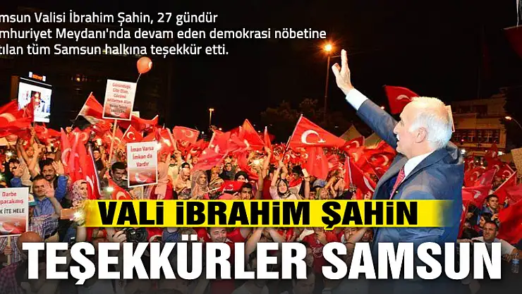 Teşekkürler Samsun