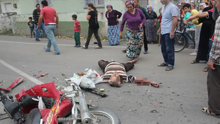 Otomobil ile motosiklet çarpıştı: 1 yaralı