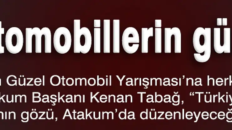 Otomobillerin güzellik yarışı