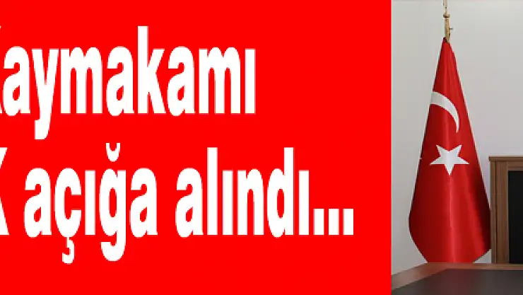 Kaymakam Çolak açığa alındı