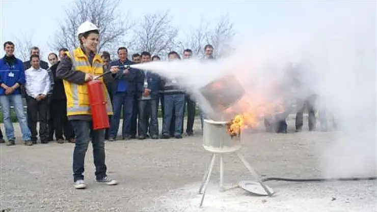 SAMGAZ PERSONELİNE YANGIN EĞİTİMİ