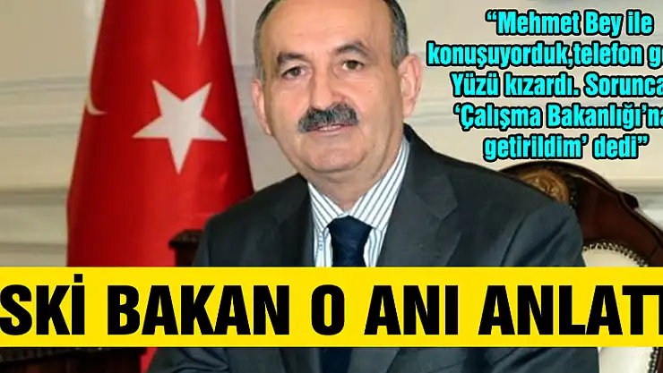 Müezzinoğlu bakan olduğunu eski bakanların yemeğinde öğrendi