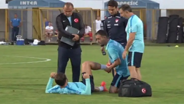 Genç oyuncu antrenmanı yarıda bıraktı