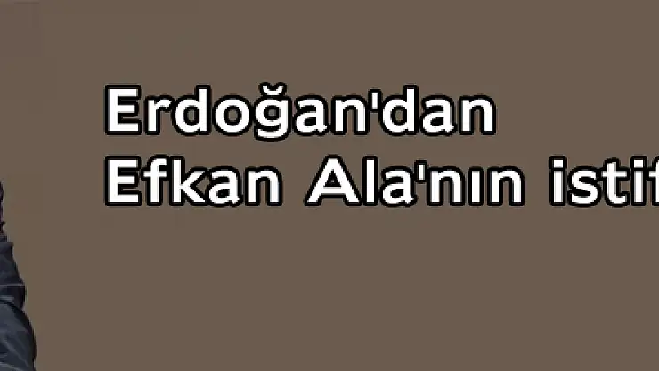 Erdoğan'dan Efkan Ala'nın istifasına ilk yorum