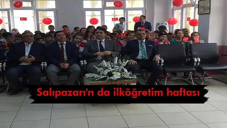 Salıpazarı'n da ilköğretim haftası kutlandı