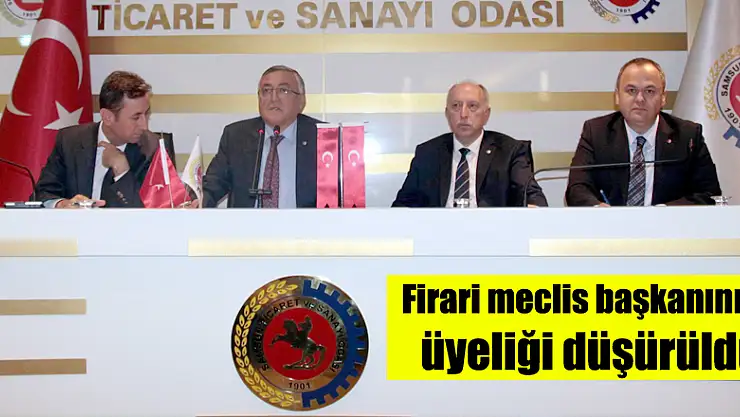 Firari meclis başkanının üyeliği düşürüldü