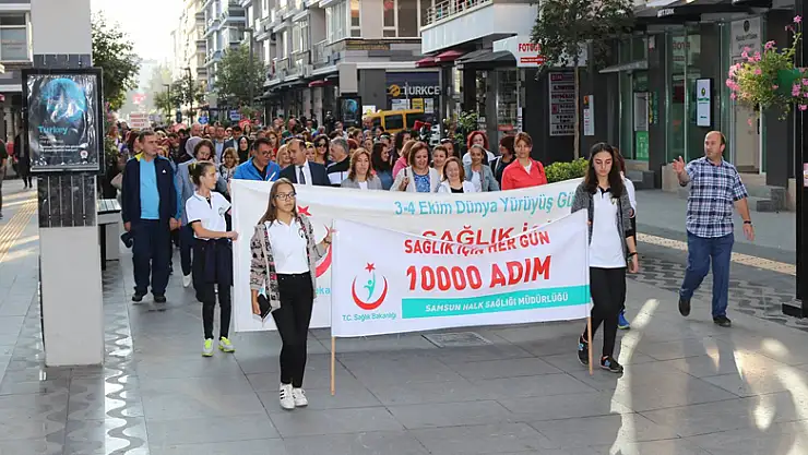 Samsun'da Dünya Yürüyüş Günü etkinliği