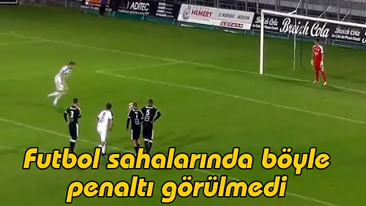 Futbol sahalarında böyle penaltı görülmedi