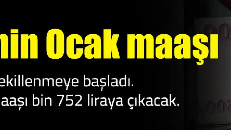 İşte emeklinin Ocak maaşı