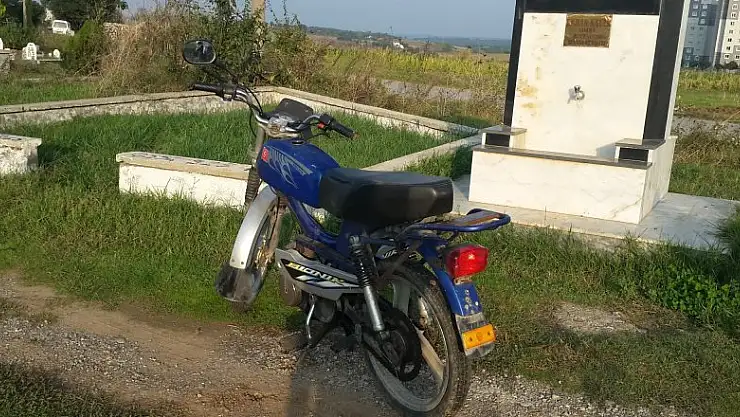 Terk edilmiş motosiklet otoparka çekildi