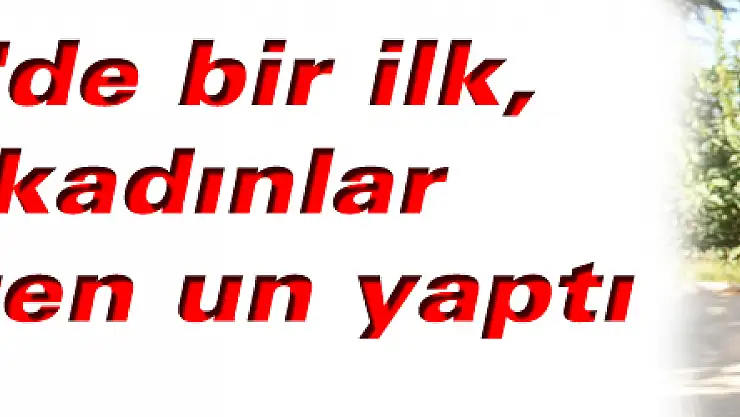 Türkiye'de bir ilk, çiftçi kadınlar domatesten un yaptı