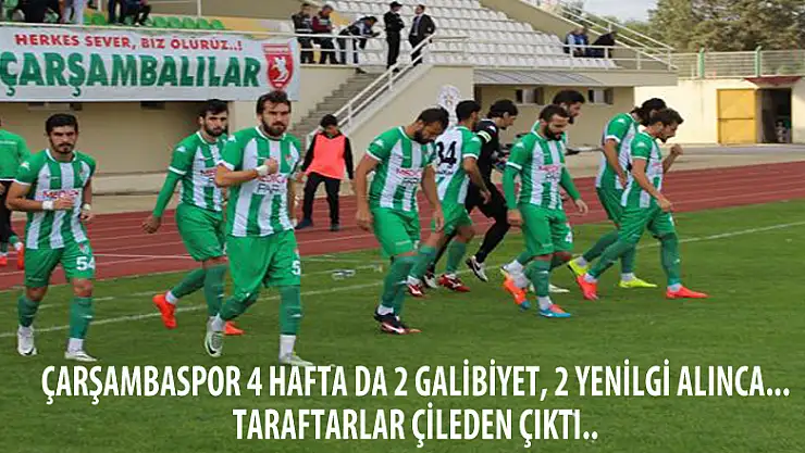 Çarşambaspor kaybetti, taraftar isyanda...