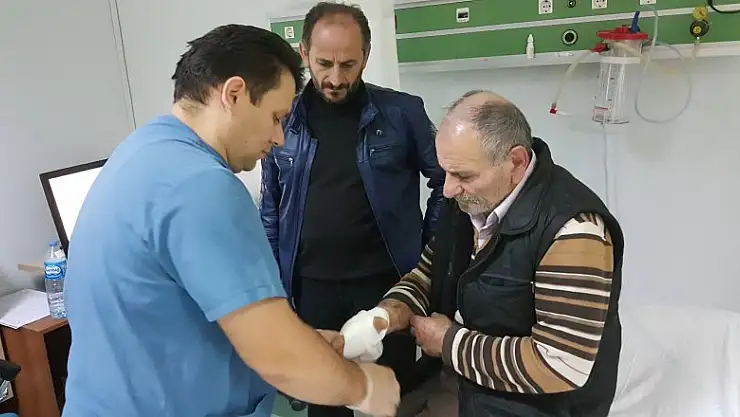 Silahlı kavgada kazara yaralandı