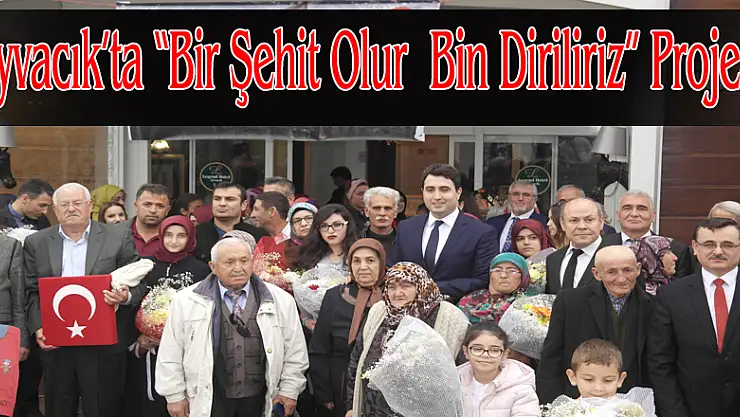 Ayvacık'ta 'Bir Şehit Olur Bin Diriliriz' Projesi