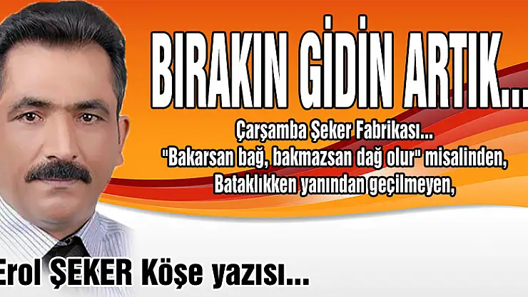 BIRAKIN GİDİN ARTIK...