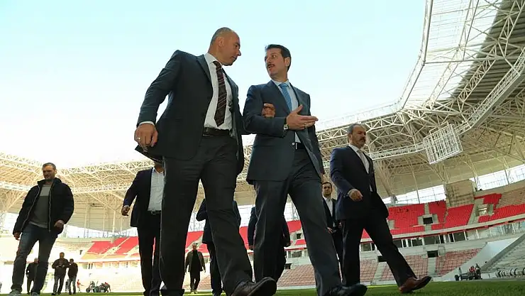 Başkanlar yeni stadı inceledi  (Fotoğraflı)