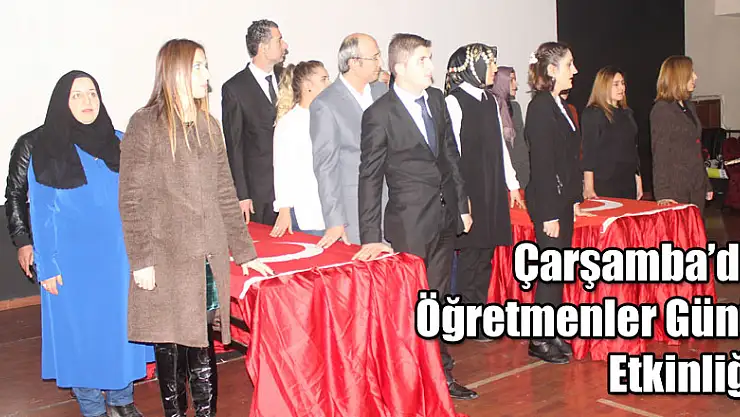 Çarşamba'da Öğretmenler Günü Etkinliği